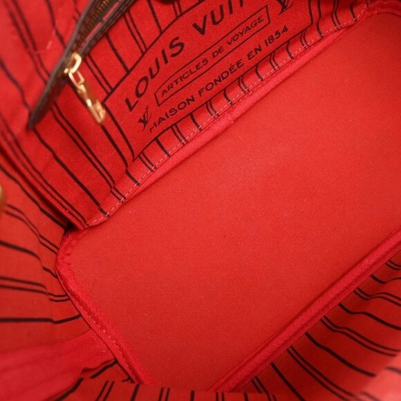 Louis Vuitton Damier Neverfull PM Tote Handbag N40600 AR1185 155408 - Picture 8 of 10